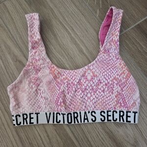 Victoria's Secret Pink Snake Print Sports Bra